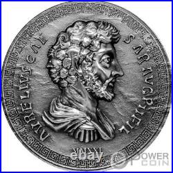 MARCUS AURELIUS Roman Empire 1 Oz Silver Coin 5$ Cook Islands 2021