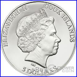 METEORITE MUONIONALUSTA Silver Coin 5$ Cook Islands 2011