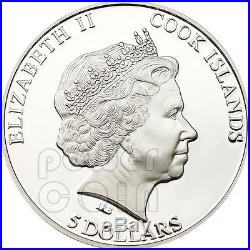 METEORITE SEYMCHAN Russia Silver Coin 5$ Cook Islands 2012