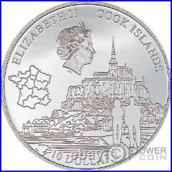 MONT SAINT MICHEL 2 Oz Silver Coin 10$ Cook Islands 2023