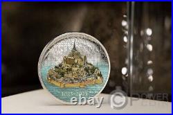 MONT SAINT MICHEL 5 Oz Silver Coin 25$ Cook Islands 2023