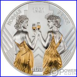 MORGAN AND PEACE 1 Oz Silver Coin 1$ Cook Islands 2021