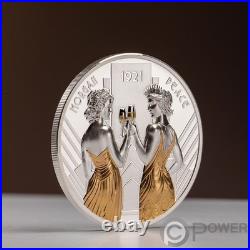 MORGAN AND PEACE 1 Oz Silver Coin 1$ Cook Islands 2021