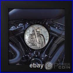 MOTORBIKE Journey 2 Oz Silver Coin 10$ Cook Islands 2024