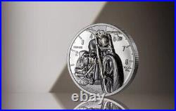 MOTORBIKE Journey 2 Oz Silver Coin $10 Cook Islands 2024