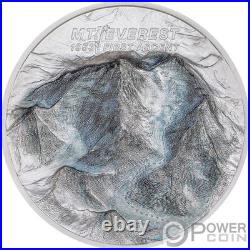 MOUNT EVEREST First Ascent 2 Oz Silver Coin 10$ Cook Islands 2023
