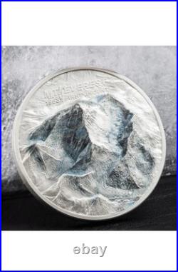 MOUNT EVEREST First Ascent 2 Oz Silver Coin $10 Cook Islands 2023