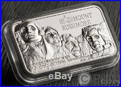 MOUNT RUSHMORE Square Liberty Collection 2 Oz Silver Coin 10$ Cook Islands 2018