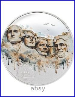 MOUNT RUSHMORE World Landmarks 1/2 Oz Silver Coin 2$ Cook Islands 2026
