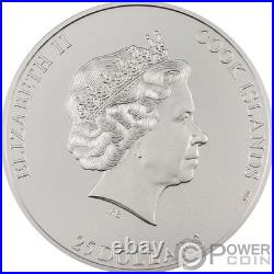 MT VINSON 7 Summits 5 Oz Silver Coin $25 Cook Islands 2022