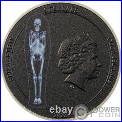 MUMMY X Ray 1 Oz Silver Coin 5$ Cook Islands 2022