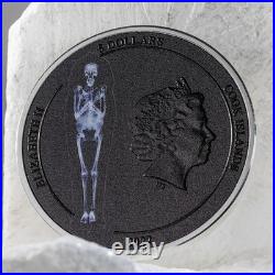 MUMMY X Ray 1 Oz Silver Coin $5 Cook Islands 2022