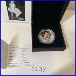 Marilyn Monroe 2011 Cook Island Silver Coin 1oz 85th Anniversary COA