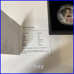 Marilyn Monroe 2011 Cook Island Silver Coin 1oz 85th Anniversary COA