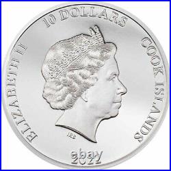 Matterhorn 2 oz Proof Silver Coin 10$ Cook Islands 2022