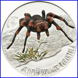 Mexican Redknee Tarantula Venomous Spiders Silver Coin Cook Island 2011
