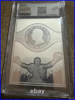 Mike Tyson GREEN Silver Coin 2023 Cook Islands $1 NGCX Prooflike 10 RARE
