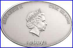 NANO SISTINE CHAPEL Ceilings of Heaven Silver Coin 5$ Cook Islands 2012
