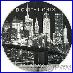 NEW YORK Big City Lights 1 Oz Silver Coin 5$ Cook Islands 2022
