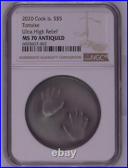 NGC MS70 2020 2nd COIN Cook Islands STILL TRAPPED Silver Coin 1 oz COA