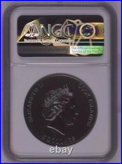 NGC MS70 2020 2nd COIN Cook Islands STILL TRAPPED Silver Coin 1 oz With COA