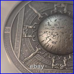 NGC MS70 2020 Cook Island Dendera Zodiac Archeology &Symbolism 3oz Silver Coin