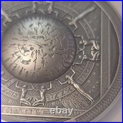 NGC MS70 2020 Cook Island Dendera Zodiac Archeology &Symbolism 3oz Silver Coin