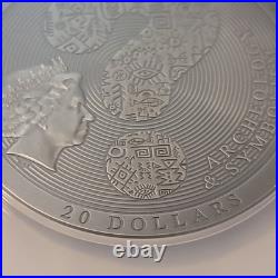 NGC MS70 2020 Cook Island Dendera Zodiac Archeology &Symbolism 3oz Silver Coin