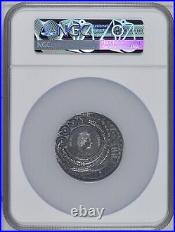 NGC MS70 2021 Cook Islands Steampunk Jetpack 3oz Silver Antiqued Coin