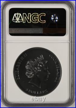 NGC MS70 2021 Cook Islands Trap Attack silver coin 1oz COA