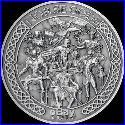 NORSE GODS 5 oz 999 Silver Coin from Cook Islands 2016