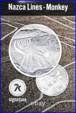Nazca Lines 2023 Cook Island S$5 Monkey PF70 Ultra Cameo Only 1000 Made