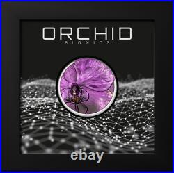 Orchid-Bionics. Cook Islands 5$ 2026 99,99% silver coin, 1 oz