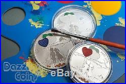 PAINT YOUR COIN First Love Silver Coin 5$ Cook Islands 2014