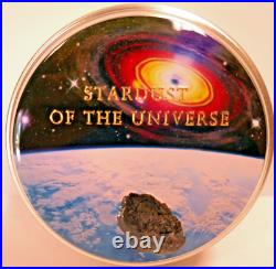PCGS MS70 Cook Island 2017 Chergach Meteorite Gilt Silver Coin 1/2oz COA