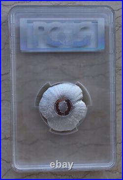 PCGS PL70 2017 Cook Islands 1oz Solid Silver Coin Remembrance Poppy (FDI)