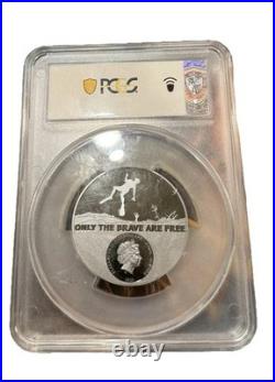 PCGS PR69DCAM Cook Islands Coast Guard Ag 3oz-Silk Finish HR First Day of Issue