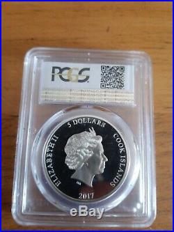 PCGS PR69 Dcsm Cook Islands spider man homecoming, one oz Silver Coin