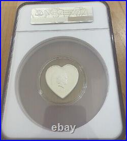 PF70 NGC 2021 COOK ISLAND HAPPY VALENTINE'S DAY 20g SILVER PROOF COIN EARLY RELE