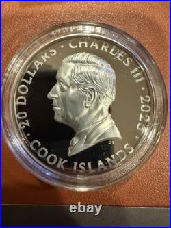 Paris Ville De Nuit 2026 $20 3 oz Silver Black Proof Coin Cook Islands CIT
