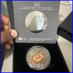Paris Ville De Nuit 3 oz silver proof coin Cook Islands 2026