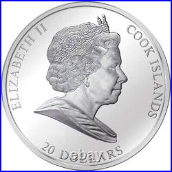 Poor Poet Carl Spitzweg Masterpieces of Art 3 oz Silver Coin Cook Islands 2009