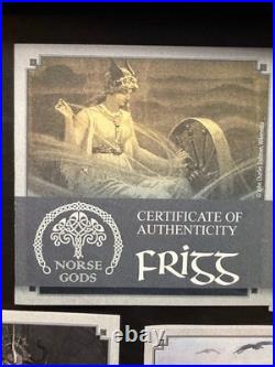 RARE 2015-16 Norse Gods 2 oz. Fine Silver 9-coin series, Cook Islands