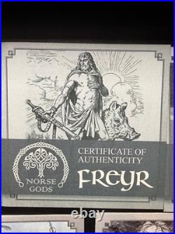 RARE 2015-16 Norse Gods 2 oz. Fine Silver 9-coin series, Cook Islands