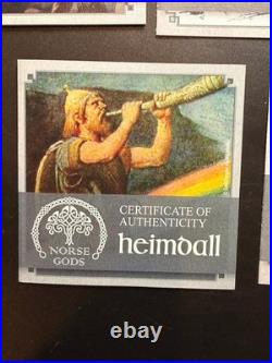 RARE 2015-16 Norse Gods 2 oz. Fine Silver 9-coin series, Cook Islands