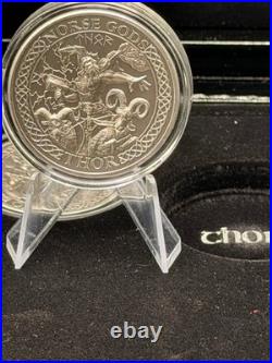 RARE 2015-16 Norse Gods 2 oz. Fine Silver 9-coin series, Cook Islands