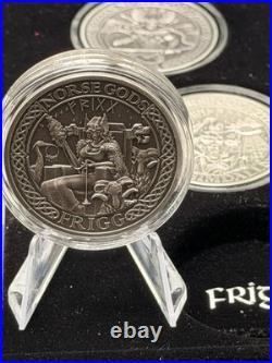 RARE 2015-16 Norse Gods 2 oz. Fine Silver 9-coin series, Cook Islands
