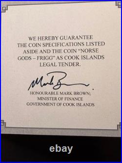 RARE 2015-16 Norse Gods 2 oz. Fine Silver 9-coin series, Cook Islands