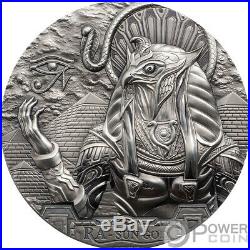 RA SUN GOD Eagle Head Gods Of The World 3 Oz Silver Coin 20$ Cook Islands 2018