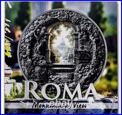 ROMA Monumental View Rome 3 Oz Silver Coin $20 Cook Islands 2024